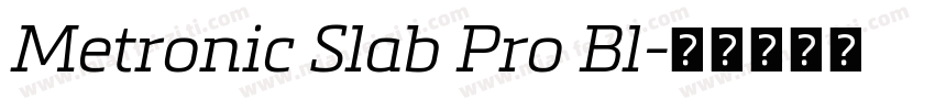 Metronic Slab Pro Bl字体转换